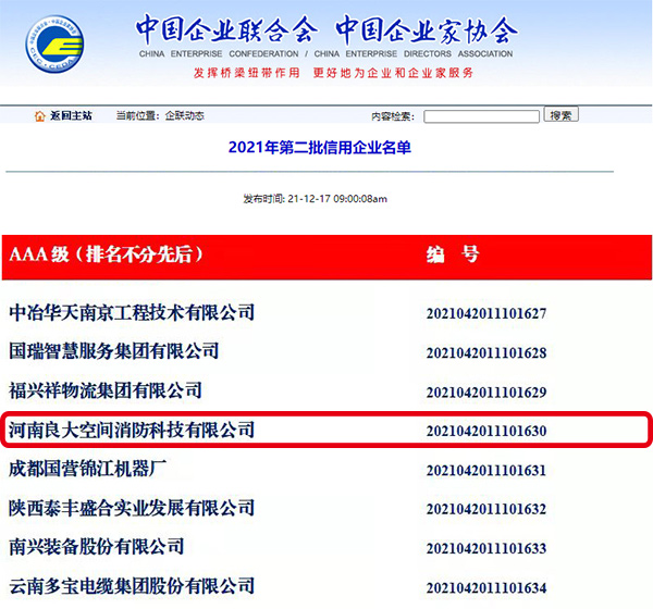 軍巡鋪獲AAA級信用企業認證并公示 軍巡鋪獲AAA級信用企業認證并公示
